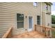 Wooden deck with access from the house, overlooking a yard at 138 Gorham Gates Dr, Hiram, GA 30141