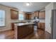 Spacious kitchen featuring an island and hardwood floors at 138 Gorham Gates Dr, Hiram, GA 30141