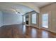 Bright living room with hardwood floors and fireplace at 138 Gorham Gates Dr, Hiram, GA 30141