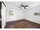 Spacious bedroom with hardwood floors and ceiling fan at 41 Old Rudy York Nw Rd, Cartersville, GA 30121
