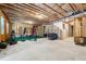 Spacious basement with home gym setup and ample room at 2599 Windsor Knoll Dr, Dacula, GA 30019