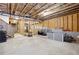 Unfinished basement with stubbed utilities at 2599 Windsor Knoll Dr, Dacula, GA 30019