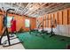 Ready-to-use home gym in the basement at 2599 Windsor Knoll Dr, Dacula, GA 30019