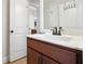 Clean bathroom with a vanity and modern fixtures at 2599 Windsor Knoll Dr, Dacula, GA 30019