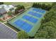 Well-maintained tennis courts in a community setting at 2788 Bridle Ridge Way, Buford, GA 30519