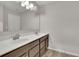 Modern bathroom with double sinks and a large mirror at 147 Stargaze Rdg, Canton, GA 30114