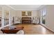 Formal living room with hardwood floors and french doors at 4560 Candytuft Nw Way, Acworth, GA 30102