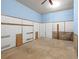 Unfinished garage area with concrete floor at 4120 Grady Smith Rd, Loganville, GA 30052