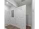 Laundry room with wire shelving and vinyl flooring at 7266 Crestside Dr, Austell, GA 30168