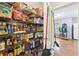 Well-stocked pantry with ample shelving for storage at 55 Rocky Ne Cir, White, GA 30184