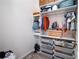 Organized closet with ample hanging space and drawers at 106 Cottontail Ln, Loganville, GA 30052