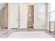 Small powder room with white pedestal sink and toilet at 633 Broadview Pl, Atlanta, GA 30324