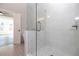 Bathroom with glass shower and white tile at 280 Briscoe Way # 38, Alpharetta, GA 30009
