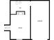 Basement floor plan showing a room, garage, and bathroom at 320 Kimberly Forest Ct, Atlanta, GA 30349