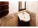 Updated bathroom with tiled walls and a new vanity at 5075 Winters Chapel Rd, Atlanta, GA 30360