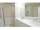 Bathroom boasts double vanity, and large mirror at 4100 Paces Walk # 1301, Atlanta, GA 30339