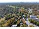 Aerial view of a residential area with a golf course and city skyline in the background at 1225 Clifton Rd, Atlanta, GA 30307