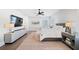 Main bedroom with large TV and walk-in closet at 152 Grand Cres, Alpharetta, GA 30009