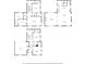 Multi-level floor plan with 3 bedrooms, 2.5 baths and a garage at 152 Grand Cres, Alpharetta, GA 30009