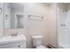 Clean bathroom with shower, toilet and vanity at 200 Victoria Blvd, Oxford, GA 30054