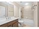 Bathroom with shower/tub combo, vanity, and toilet at 2252 Edgartown Se Ln # 2, Smyrna, GA 30080