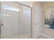 Modern shower with glass enclosure and tile surround at 122 Crabbswood Dr, Mcdonough, GA 30253