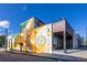 Atlanta United mural on modern commercial building at 255 Atlanta Se Ave, Atlanta, GA 30315