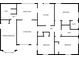 Floor plan showing 3 bedrooms, 2 baths, living room, kitchen and dining area at 2363 Dabney Ter, Atlanta, GA 30344