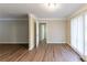Spacious living area with hardwood-look floors and neutral decor at 2363 Dabney Ter, Atlanta, GA 30344