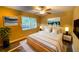 Main bedroom with king-size bed and calming decor at 6940 Roswell Rd # C14, Atlanta, GA 30328