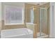 Bathroom with soaking tub and walk-in shower at 3628 Union Park Dr, Duluth, GA 30097