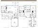 Two-story floorplan of The Rocklyn, highlighting the layout of rooms and flow of the home at 1005 Coleman Place Dr, Roswell, GA 30075