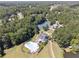 Aerial view of community amenities including pool, tennis courts, and clubhouse at 320 Discovery Lake Dr, Fayetteville, GA 30215