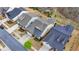 Aerial view of houses, driveways, and landscaping at 5732 Cypress Bluff Ln, Hoschton, GA 30548