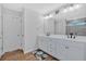 Main bathroom with double vanity and a separate shower at 12 Ridgeline Nw Way, Cartersville, GA 30121