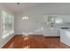 Spacious dining area with hardwood floors and large windows at 1987 Ridge Water Ln, Lawrenceville, GA 30045