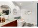 Modern bathroom with soaking tub, double sinks, and walk-in shower at 130 Arizona Ne Ave # 104, Atlanta, GA 30307