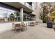 Outdoor patio with tables and chairs at 130 Arizona Ne Ave # 104, Atlanta, GA 30307