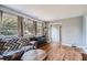 Spacious living room with hardwood floors and comfy furniture at 1374 Margarette Dr, Decatur, GA 30035