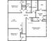 Upstairs floor plan featuring primary suite with bath, and two additional bedrooms at 129 Belvedere Rd, Mcdonough, GA 30253