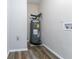 Laundry area with water heater and hookups at 8775 Lee Rd, Lithia Springs, GA 30122