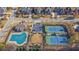 Community pool, tennis courts, and clubhouse at 2556 Lulworth Ln, Marietta, GA 30062