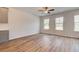 Bright living room with hardwood floors and ceiling fan at 3218 Bateman Se Dr, Atlanta, GA 30354