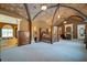 Spacious main bedroom with vaulted ceiling, fireplace, and ensuite bath at 595 S Mount Carmel Rd, Mcdonough, GA 30253