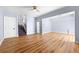 Spacious finished basement with light gray walls and wood-look flooring at 2495 Palladian Manor Se Way, Atlanta, GA 30339