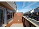 Private deck with a wooden railing and view of townhomes at 3262 Cascade Parc Sw Blvd, Atlanta, GA 30311