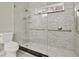 Large walk-in shower with subway tile and glass enclosure at 271 Brooks Rackley Rd, Dallas, GA 30157