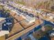 Aerial view of the house, highlighting its backyard and neighborhood setting at 5315 Hopewell Manor Dr, Cumming, GA 30028