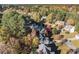 Aerial view showing the home and surrounding community at 1054 Sunny Field Ln, Lawrenceville, GA 30043