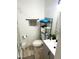 Small bathroom with a single vanity and a shower/tub combo at 1563 Bailey Farms Dr, Lawrenceville, GA 30043